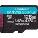 Карта памяти Kingston 128GB microSDXC сlass 10 UHS-I U3 V30 A2 Canvas Go Plus G4 - изображение 1