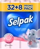 Туалетний папір Selpak Perfumed з ароматом Пудра 32+8 шт (8690530078802) - зображення 1