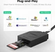 Кардидер Ugreen CR127 USB 3.0 2-слота SD/TF Card Black (UGR-20250) - изображение 5