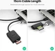 Кардидер Ugreen CR127 USB 3.0 2-слота SD/TF Card Black (UGR-20250) - изображение 6