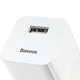 Мережевий зарядний пристрій Baseus Home Charger 1USB QC3.0 12V/2A White - зображення 3
