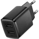 Мережевий зарядний пристрій Baseus Compact Charger 2U 10.5W EU Black - зображення 4