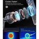 Автомобильное зарядное устройство Spigen Essential MagSafe Qi2.2 25W Peltier Wireless Car Charger Air Vent EV25MFAQ Black (ACP10511) - изображение 3