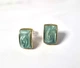 Женские сережки "Дуги" 1.2см х0.9 см jewelry Зеленые - изображение 7