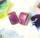 Жіночі сережки "Дуги" 1.2 см jewelry Фіолетові - зображення 6
