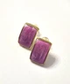 Жіночі сережки "Дуги" 1.2 см jewelry Фіолетові - зображення 8