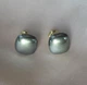 Жіночі сережки "Квадратики" 1.2 см jewelry Сірого кольору - зображення 2