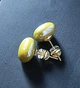 Жіночі сережки "Квадратики" 1.2 см jewelry Горчичні - зображення 3