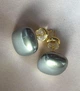 Жіночі сережки "Квадратики" 1.2 см jewelry Сірого кольору - зображення 3