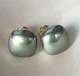 Жіночі сережки "Квадратики" 1.2 см jewelry Сірого кольору - зображення 7