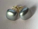 Жіночі сережки "Квадратики" 1.2 см jewelry Сірого кольору - зображення 8