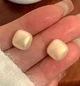 Женские сережки "Квадратики" 1.2см jewelry Золотистые - изображение 7