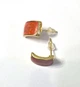 Женские сережки "Дуги" 1.2см jewelry Терракотовые - изображение 4