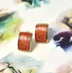 Женские сережки "Дуги" 1.2см jewelry Терракотовые - изображение 7