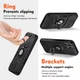 Противоударный чехол Camshield для Xiaomi 15T с кольцом-держателем Черный - изображение 4