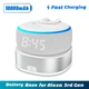 Аккумуляторная база Fanxoo ED3 5200 mAh для Echo Dot 3 поколения, портативная подставка-зарядка, белая - изображение 2