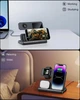 Беспроводная зарядная станция JARGOU 3в1 для iPhone, Apple Watch, AirPods 15W + адаптер UK/EU - изображение 4