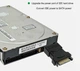 Переходник питания с 15-контактного разъема SATA (папа) на 4-контактный разъем Molex (мама) плоский Черный - изображение 4