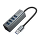 USB-Хаб Hoco HB1B Multifunction Adapter 4в1 converter USB to 4xUSB 3.0 Grey - зображення 3
