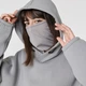 Жіноче худі з вшитою балаклавою та вишивкою "Рюу" сірий L-XL МАЯК-00008221-сірий - зображення 7