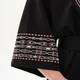 Платье-кимоно оверсайз кроя с вышивкой "Шизен" черное L-XL МАЯК-00011397-черный - изображение 5