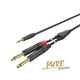 Аудиокабель Roxtone PACC280L2, mini-Jack - 2xJack, 2 м - изображение 1