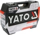 Набор торцевых головок YATO квадрат 1/4" и 1/2" с насадками и инструментами 72 предмета YT-38782 - изображение 4
