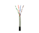Кабель кручена пара GEAR UTP 4x2x0,51 Cat5E CCA PVC+PE для зовнішніх робіт чорний 305m - зображення 1