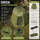 Туристичний намет душ туалет GREEN автоматичний 120х120х190 см роздягальня кемпінговий зелений 2 кг - изображение 4