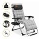Кресло-шезлонг до 150 кг LEOBRO Zero Gravity Premium Plus Серый (LB-ZGC-E1-GRY) - изображение 1