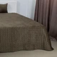 Покрывало двуспальное ТЕП VELOUR Хаки «Мозаика» 180×240 см велюровое стеганое - изображение 4