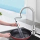 Лейка-распылитель для кухонного смесителя с выдвижным шлангом 2 режима подачи воды 95 мм. Серебристый - изображение 6