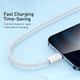 Кабель Baseus Dynamic Series Fast Charging Data Cable USB to iP 2.4 A 1 m White (CALD000402) - изображение 3