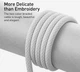 Кабель Baseus Dynamic Series Fast Charging Data Cable USB to iP 2.4 A 1 m White (CALD000402) - изображение 4