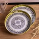 Поднос декоративный для сервировки и декорирования с низкими бортиками, коричневый(LU_91EF5B99C39E) - изображение 2