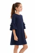 Платье школьное для девочки SLY 211/S/19 синее 146 - изображение 2