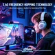 Геймерська бездротова (Bluetooth + 2,4G) гарнітура Attack Shark L50 PRO, 7.1, 1100mAh White/Білі (L50PROW) - изображение 2
