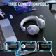 Геймерська бездротова (Bluetooth + 2,4G) гарнітура Attack Shark L50 PRO, 7.1, 1100mAh White/Білі (L50PROW) - изображение 9
