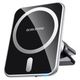 Тримач для мобiльного з БЗП BOROFONE BH43 Xperience magnetic wireless charging car holder Black+Silver - зображення 1