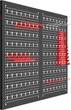 Металлическая настенная перфорированная доска для инструментов 80х60 см Kraft&Dele KD11896 органайзер для гаража с крючками - изображение 4