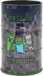 Стакан-подставка бочка YES Minecraft металл Серый (708376) - изображение 1
