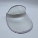Женский пластиковый прозрачный козырёк 00388 белый матовый - изображение 3