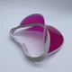 Женский пластиковый прозрачный козырёк 00388 темно-розовый - изображение 2