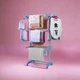 Сушарка для білизни складна триярусна Garment Rack K12-120 Підлогова сушарка з колесами 360° Сушарка для одягу - зображення 5