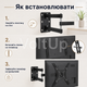 Крепление для телевизора Home Design HDL-117B-2 14–55 дюймов, настенный поворотно-наклонный кронштейн до 50 кг - изображение 4