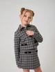 Костюм (пиджак+ юбка) для девочки SMIL 117553-1 Серая клетка р.134 - изображение 5