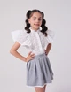 Юбка для девочки SMIL 120532-1 Серый меланж р.134 - изображение 3