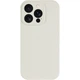 Силіконовий чохол Silicone Silk Full Camera Protective (AA) No Logo для iPhone 15 Pro (Айфон 15 про), матова накладка Soft Touch з повним захистом камери, корпусу, м'якою підкладкою з мікрофібри Antique White - зображення 1