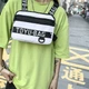 Нагрудная сумка TOYU BAG 6021 белая серая - изображение 3