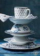 Салатник фарфоровий Laura Ashley BLUEPRINT, 23 см, білий з синіми трояндами (178680) - зображення 4